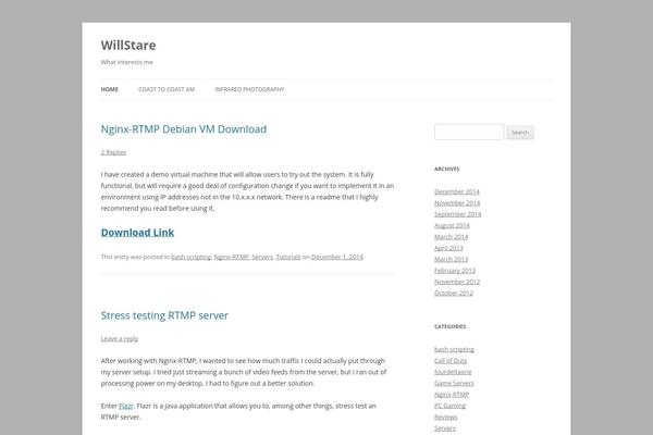 WordPress website example screenshot