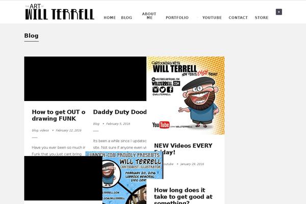 willterrell.com site used Artistas