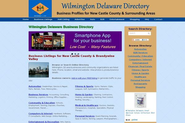 wilmingtondelawaredirectory.com site used Twentytwelve-child