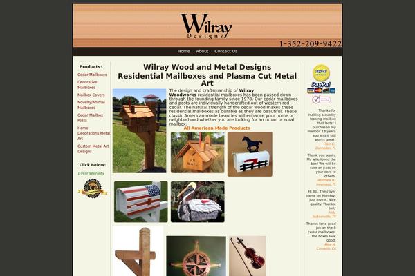 wilraywoodworks.com site used Woodworks