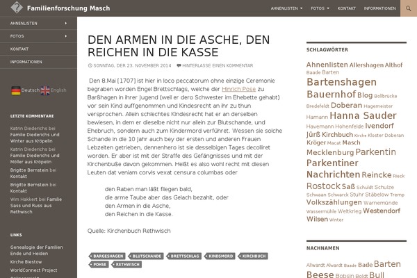 WordPress website example screenshot