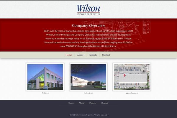 Wilson theme site design template sample