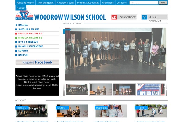 wilsonschool.edu.mk site used Wilsontheme