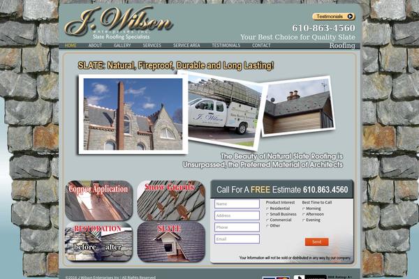 wilsonslate.com site used Wilson-slate-roofing-resp