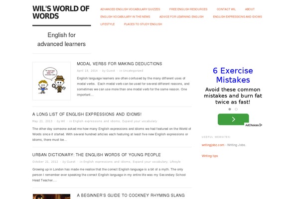 WordPress website example screenshot