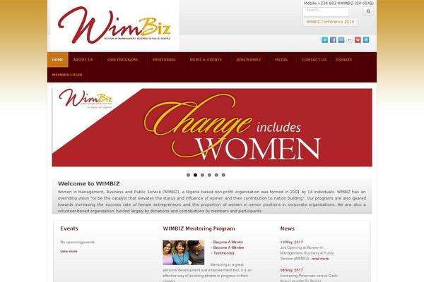 wimbiz.org site used Wild-world