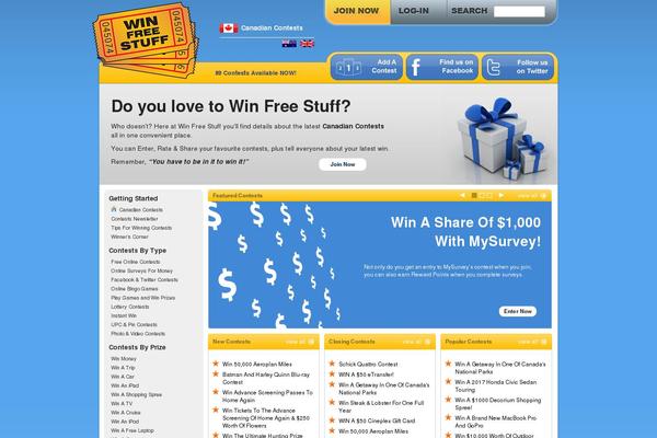 win-free-stuff.ca site used Win-free-stuff
