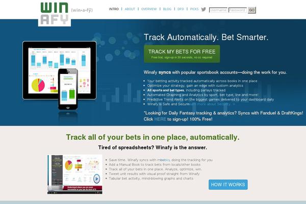 winafy.com site used Winafy