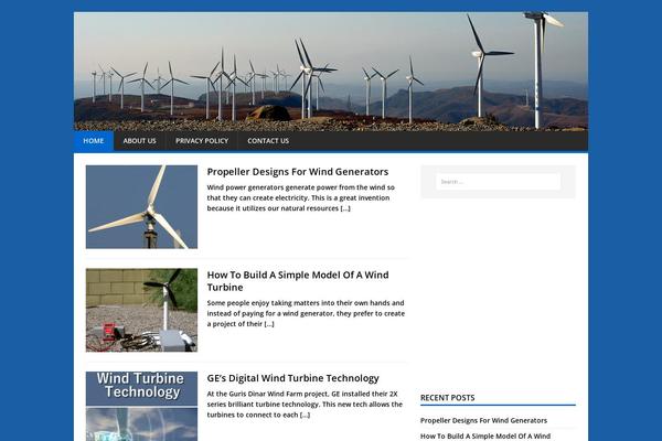 windgeneratorstoday.com site used MH Magazine lite