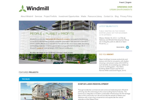 WordPress website example screenshot