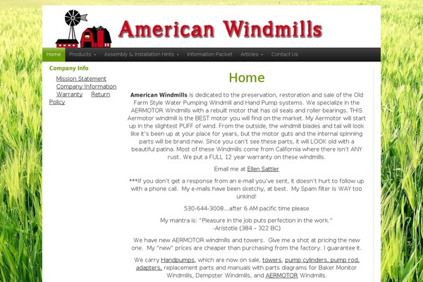 windmills.net site used Organic_shopchild