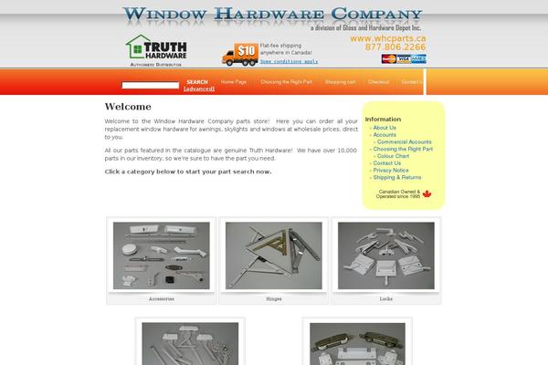 windowhardwarecompany.ca site used Whc
