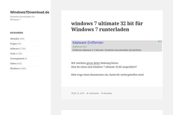 Twenty Fifteen theme site design template sample