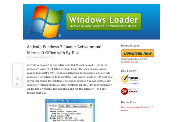 WordPress website example screenshot