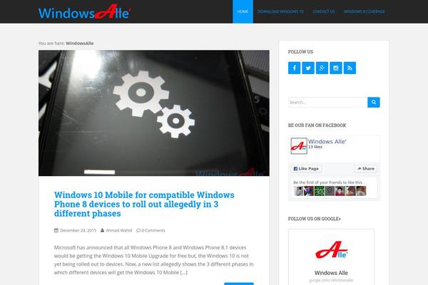 WordPress website example screenshot