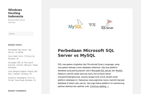 WordPress website example screenshot