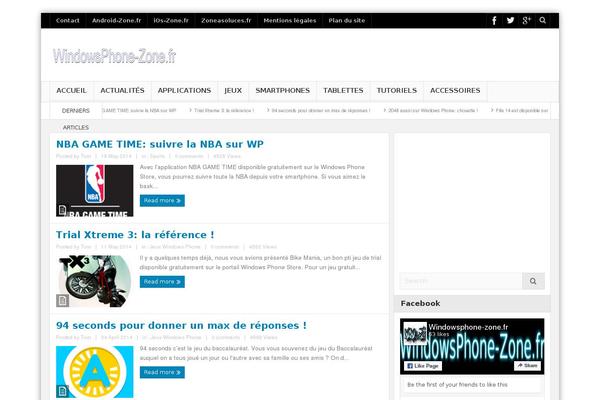 windowsphone-zone.fr site used Multinews-child