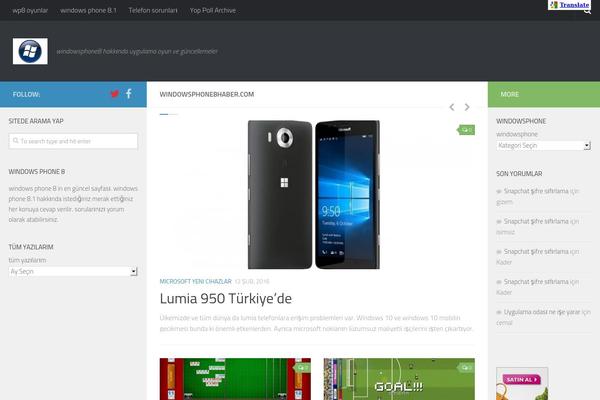 Hueman theme site design template sample