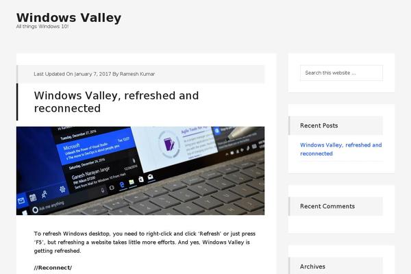 Site using Windows-valley plugin