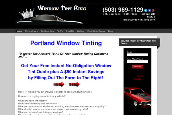 WordPress website example screenshot