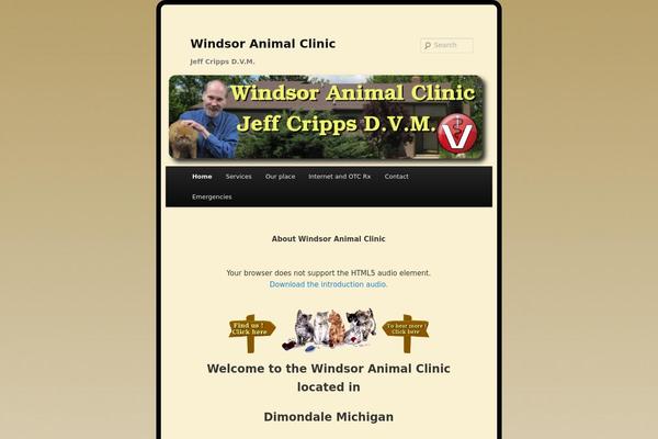 windsoranimalclinic.com site used Windsor-theme