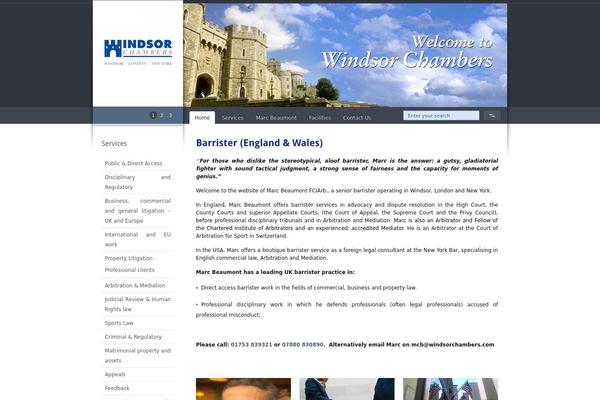Windsor theme site design template sample