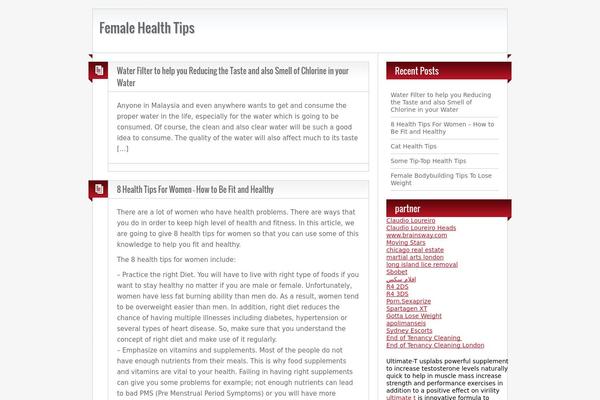 WordPress website example screenshot