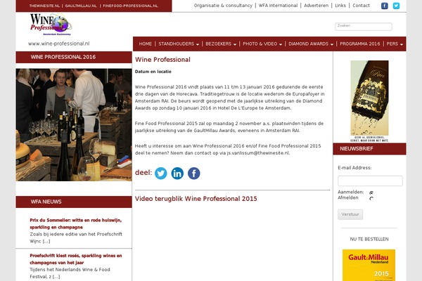 wine-professional.nl site used Wineprofessional