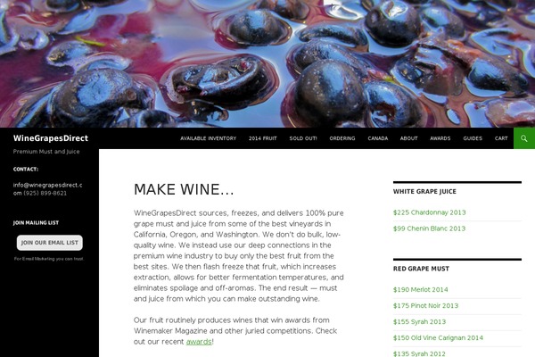 Twenty Fourteen theme site design template sample