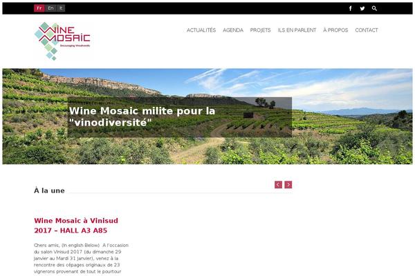 winemosaic.org site used Charitas