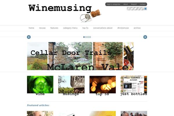 winemusing.com site used Designfoliopro