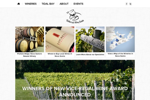 winesofnovascotia.ca site used Winesofnovascotia