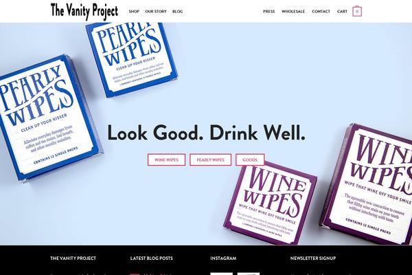 winewipes.com site used Borrachatheme