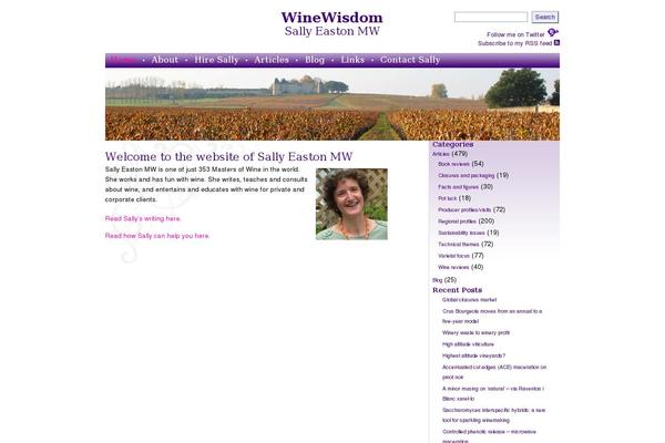 winewisdom.com site used Sf-blueprint-wp