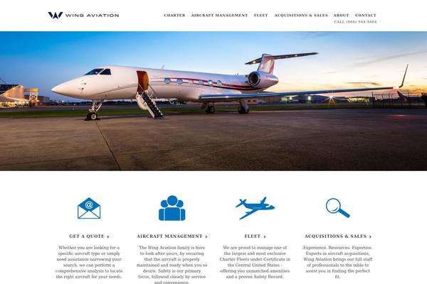 wingaviation.com site used Bigsplash