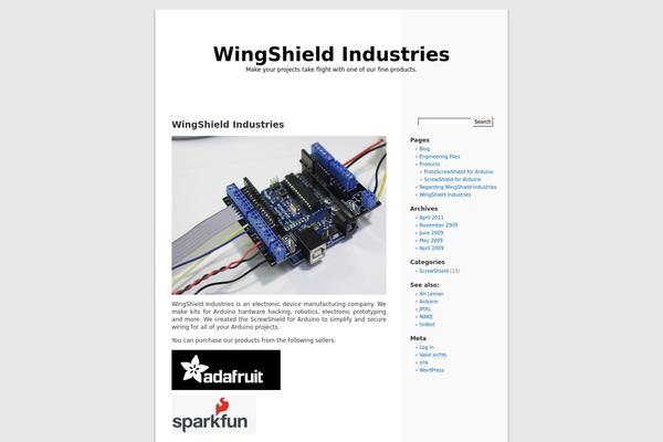 WordPress website example screenshot