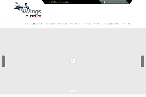 wingsmuseum.co.uk site used Museumwp