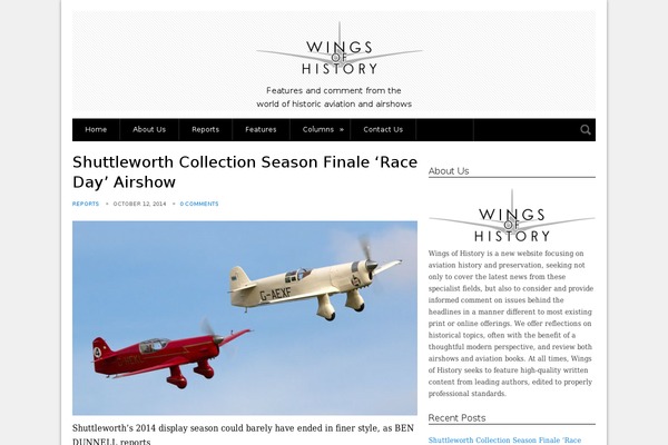 wingsofhistory.net site used Woh