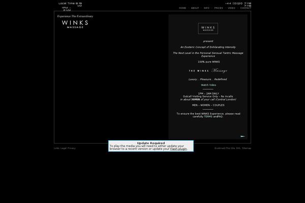 winksmassage.com site used Wtheme