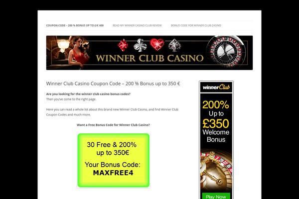 Twenty Twelve theme site design template sample