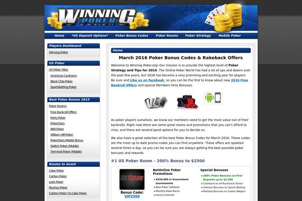 winningpoker theme websites examples