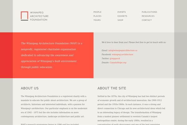 winnipegarchitecture.ca site used Waf-theme