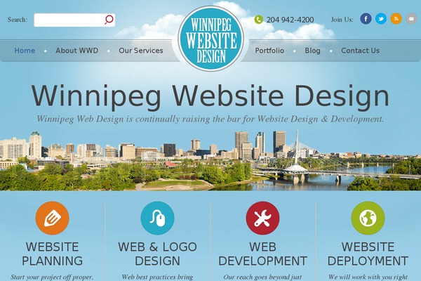 winnipegwebsitedesign.ca site used Wwd