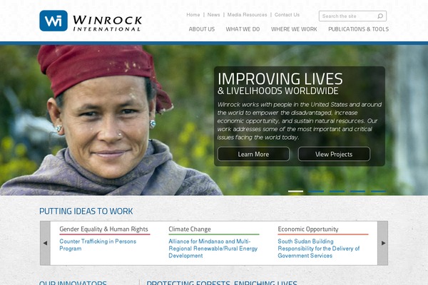 WordPress website example screenshot