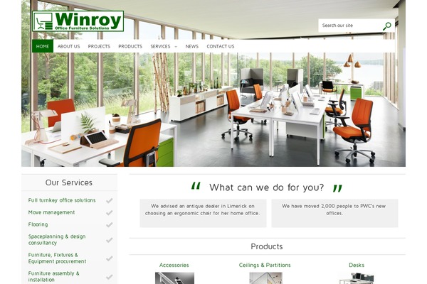 winroy.ie site used Winroy