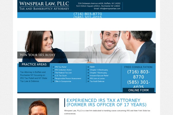 winspearlaw.com site used Wplawyer