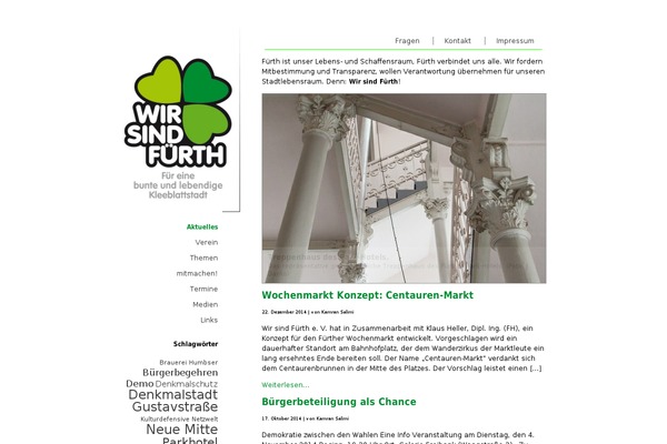 WordPress website example screenshot