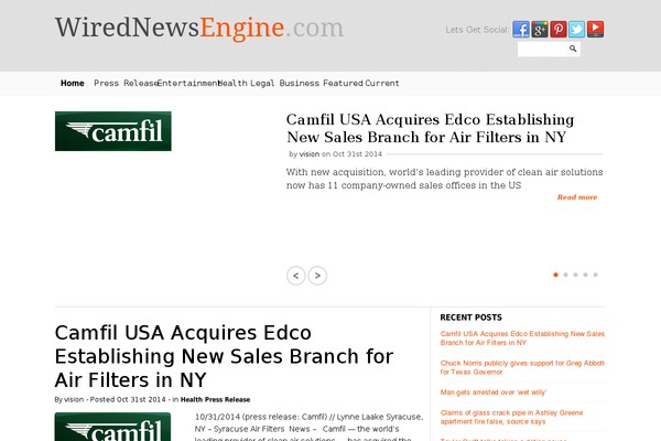 wirednewsengine.com site used Mediablog-multiple
