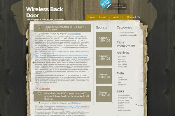 WordPress website example screenshot