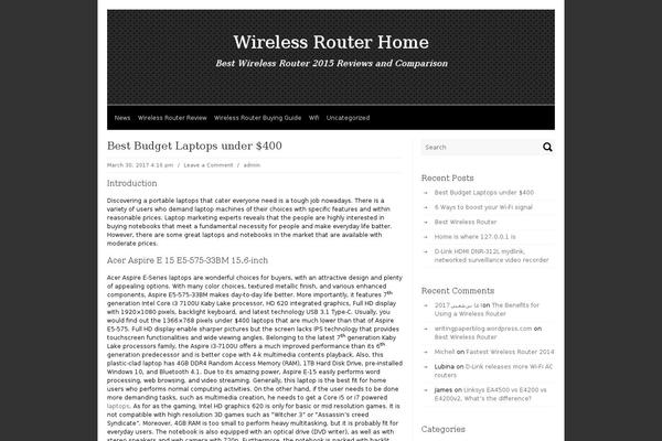 wirelessrouterhome.com site used Magazine Prime